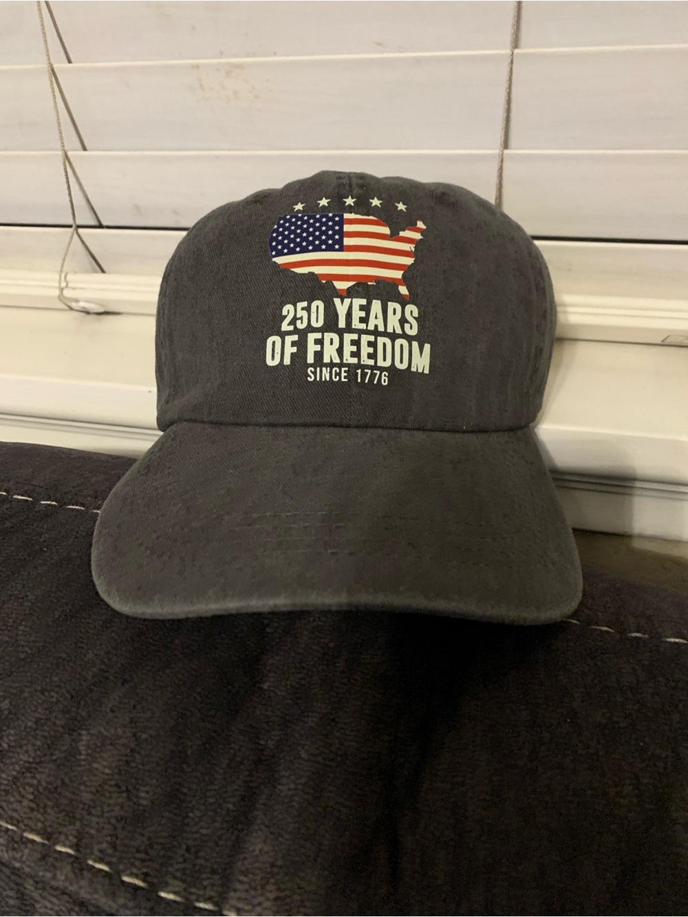 Charcoal Gray Hat with 250 years Logo